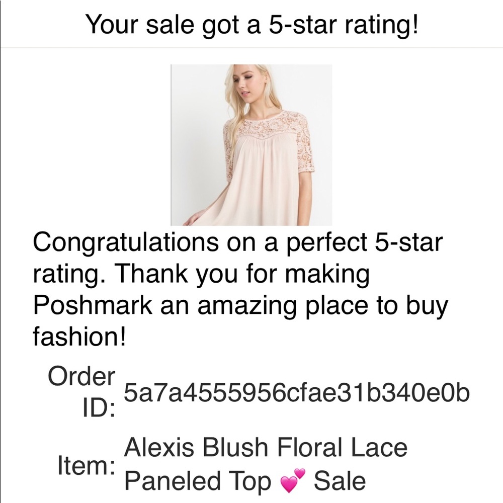 Alexis Blush Floral Crocheted Paneled Top 💕 1Left - Picture 8 of 8